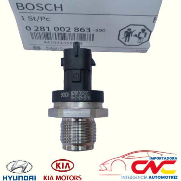 SENSOR DE RIEL HYUNDAI TUCSON  2.0 – HYUNDAI  ACCENT 1.5 – HYUNDAI  SANTA FE II 2.2 - KIA SORENTO 2.5 - KIA CERATO