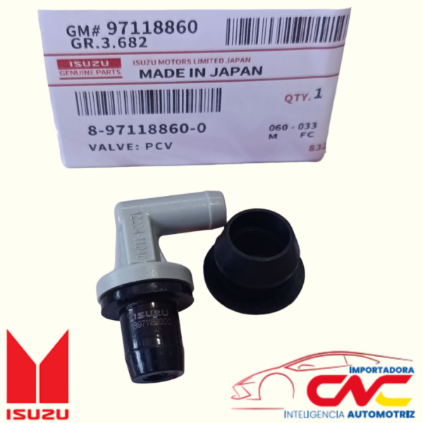 VALVULA PCV CHEVROLET LUV 3.2 - CHEVROLET LUV D-MAX 3.5 - CHEVROLET RODEO 3.2