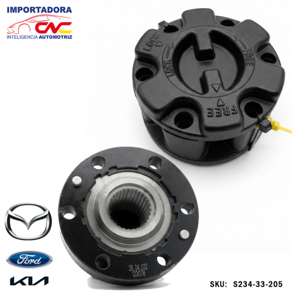 CANDADO AUTOMATICO MAZDA B2500 - B2600 2.5 - 2.6 FORD RANGER 2.5 GASOLINA - FORD RANGER 2.5 DIESEL KIA SPORTAGE 2.5